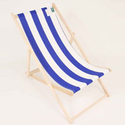 chilienne avec toile agrafee - bleu blanc